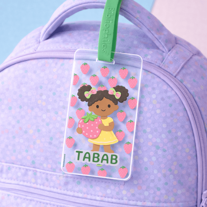 Luggage Tag - Strawberry Girls (Transparent Tag) - Zootii
