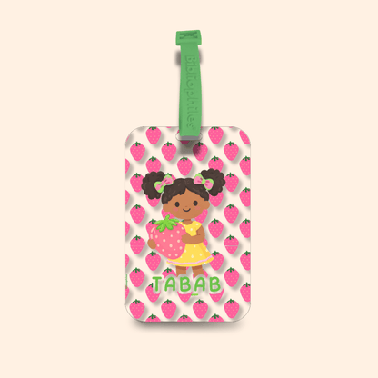Luggage Tag - Strawberry Girls (Transparent Tag) - Zootii