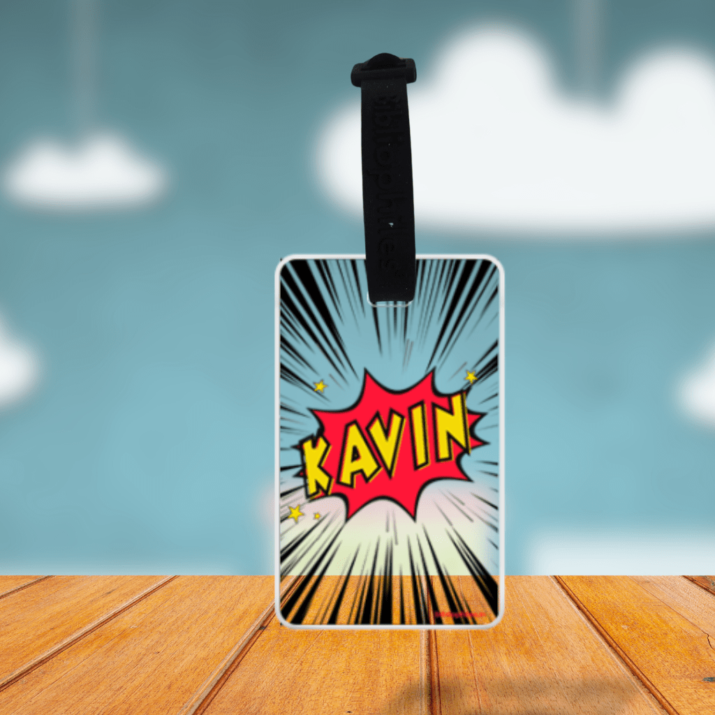 Luggage Tag - Superhero (Transparent Tag) - Zootii