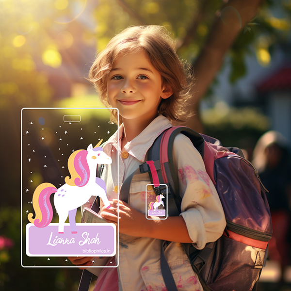 Luggage Tag - Unicorn (Transparent Tag) - Zootii