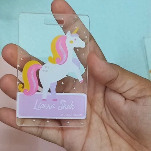 Luggage Tag - Unicorn (Transparent Tag) - Zootii