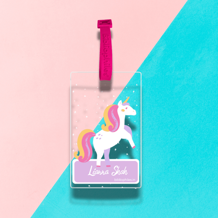 Luggage Tag - Unicorn (Transparent Tag) - Zootii