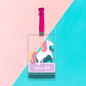 Luggage Tag - Unicorn (Transparent Tag) - Zootii