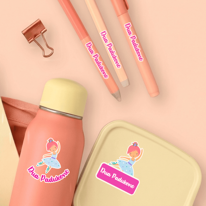 Mix Transparent Labels (Pack of 14 Labels) - Ballerina - Zootii