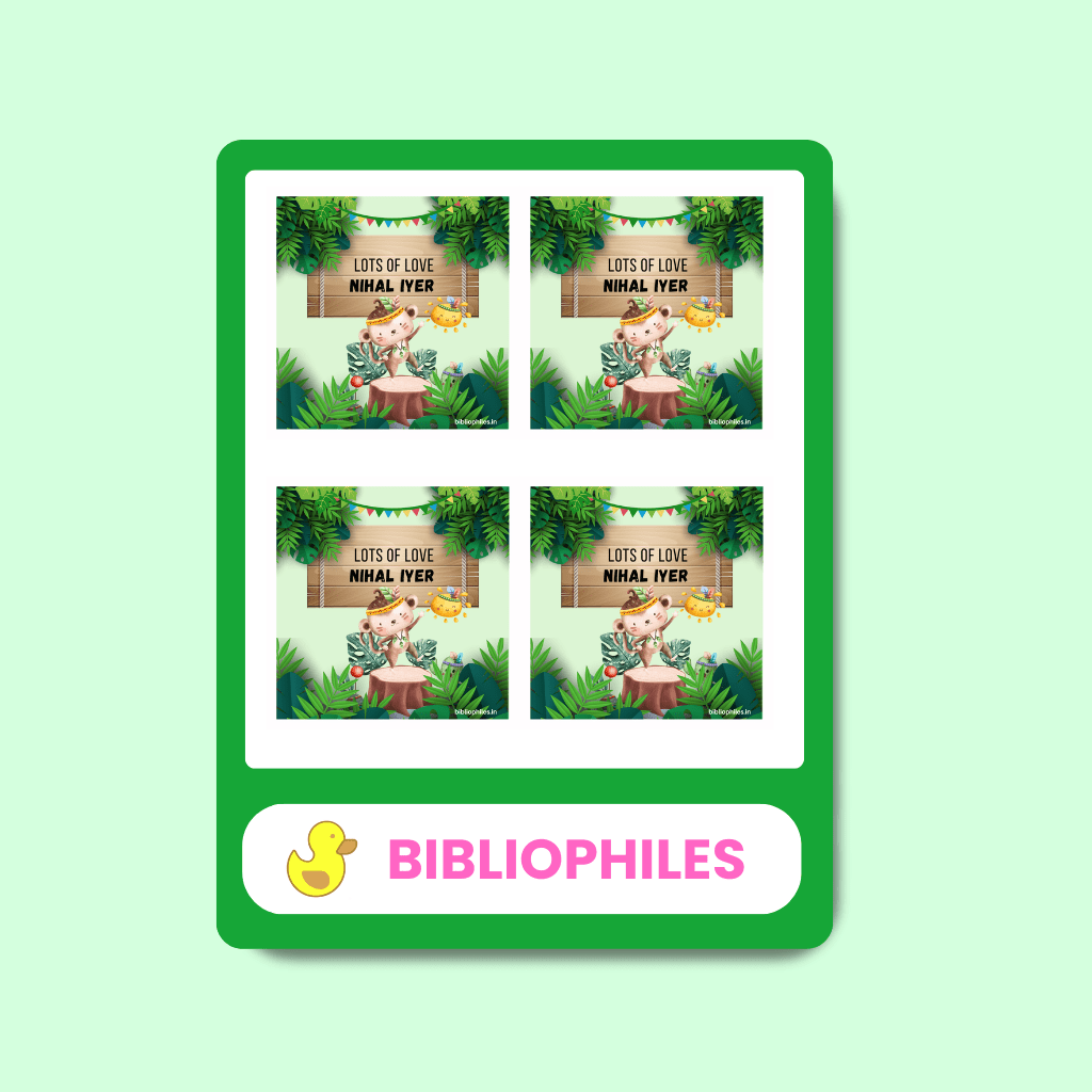 MonkeyShow Personalised Gift Tag Stickers - Zootii