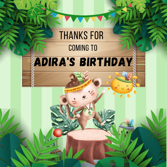 MonkeyShow Personalised Gift Tag Stickers - Zootii