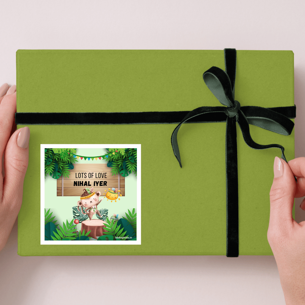 MonkeyShow Personalised Gift Tag Stickers - Zootii