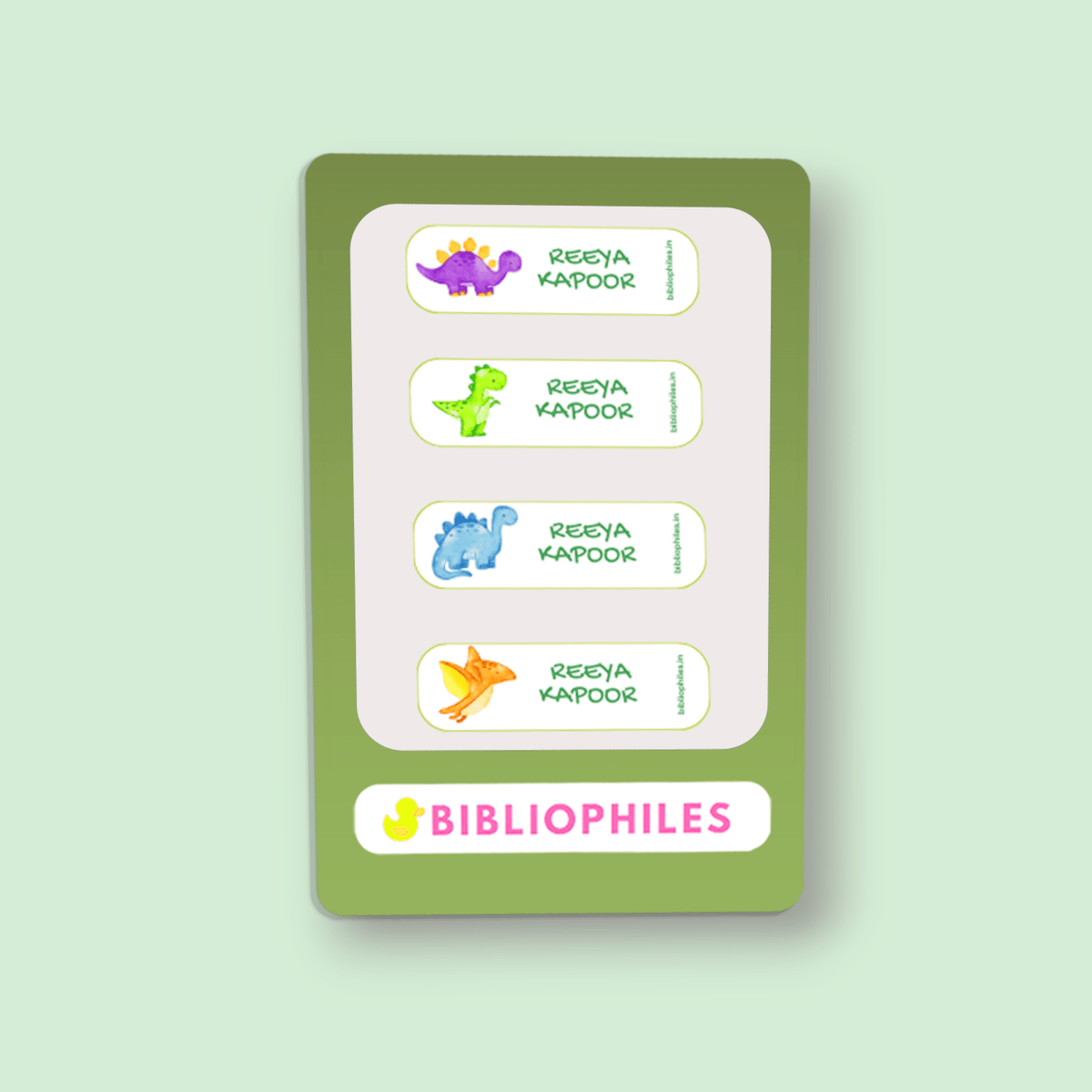 Personalised Clothes Stickers - Dino - Zootii