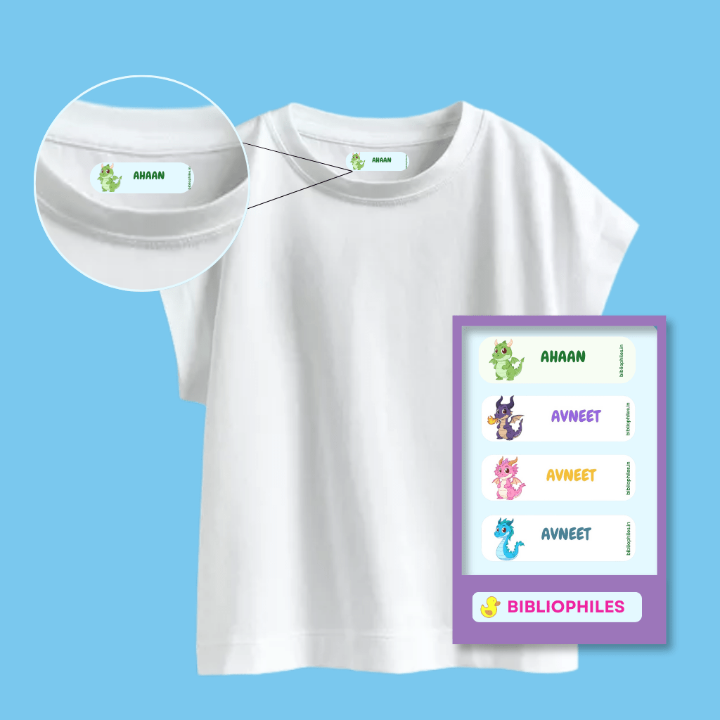 Personalised Clothes Stickers - Dragon - Zootii