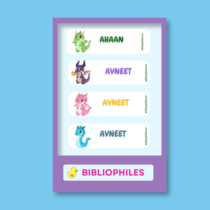 Personalised Clothes Stickers - Dragon - Zootii