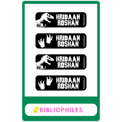 Personalised Clothes Stickers - Jurassic - Zootii