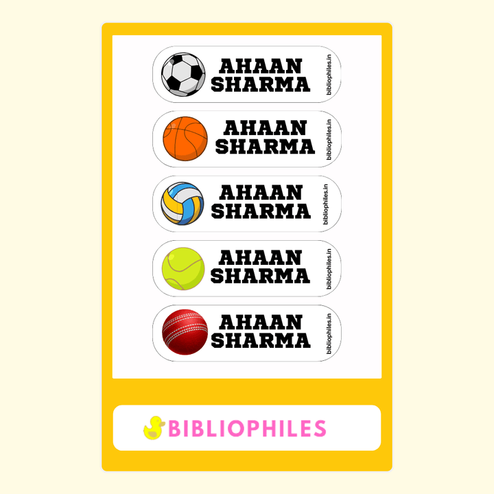 Personalised Clothes Stickers - MixSports - Zootii