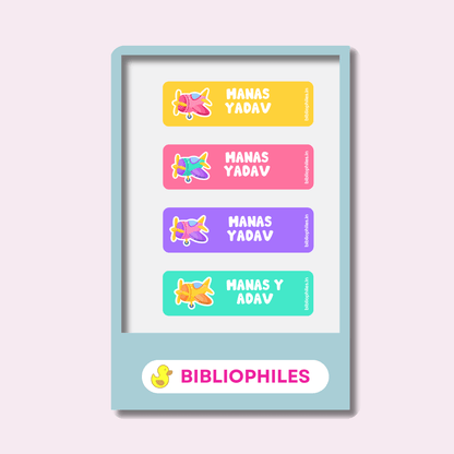Personalised Clothes Stickers - Planes - Zootii