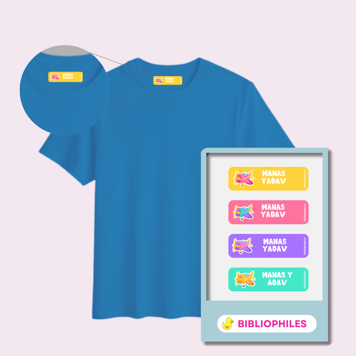Personalised Clothes Stickers - Planes - Zootii