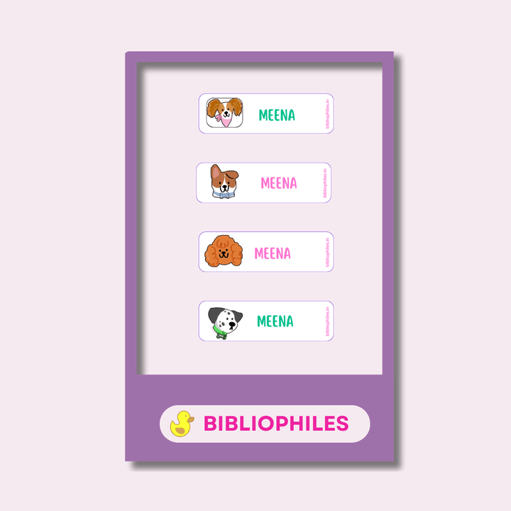 Personalised Clothes Stickers - Puppies - Zootii