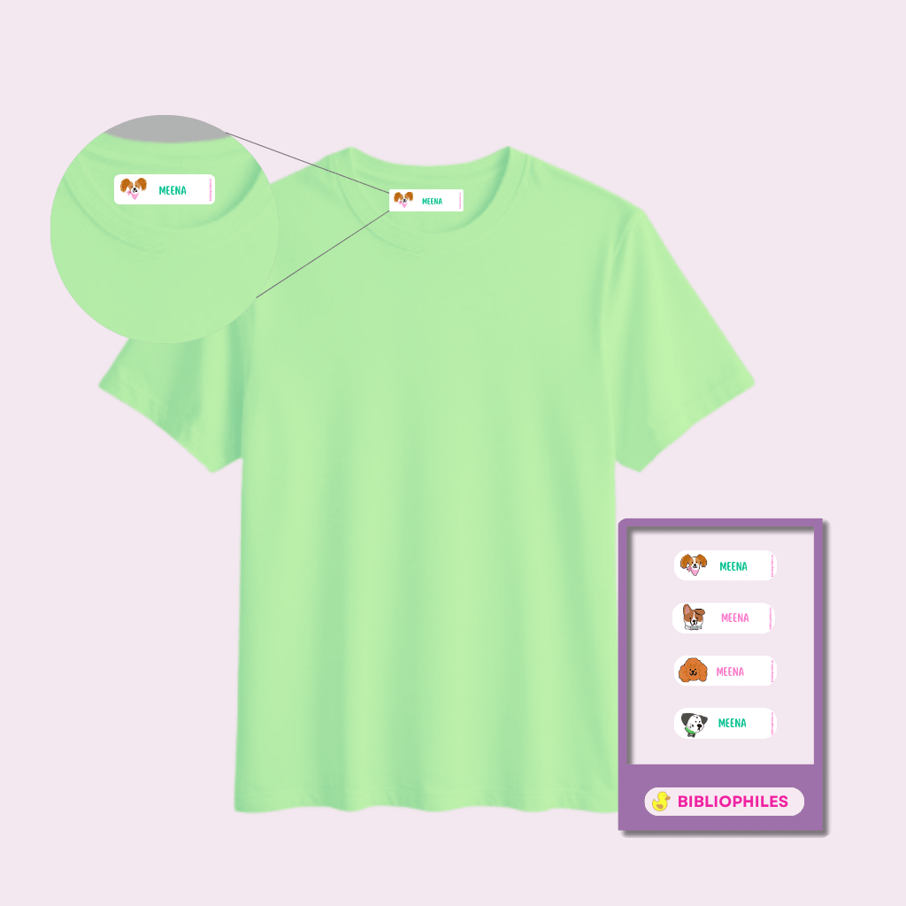 Personalised Clothes Stickers - Puppies - Zootii