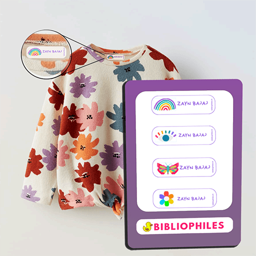 Personalised Clothes Stickers . Rainbow - Zootii