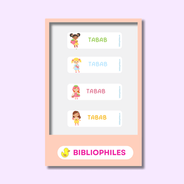 Personalised Clothes Stickers - Strawberry Girls - Zootii
