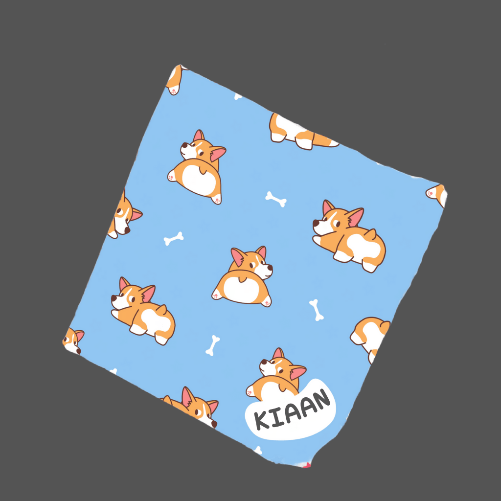 Personalised Muslin Handkerchief Girl Box - Jumbo (Pack of 12) - Zootii