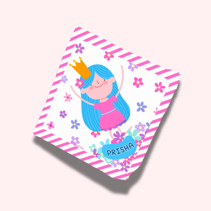 Personalised Muslin Handkerchief Set - Mystical (Pack of 3) with Name Labels - Zootii