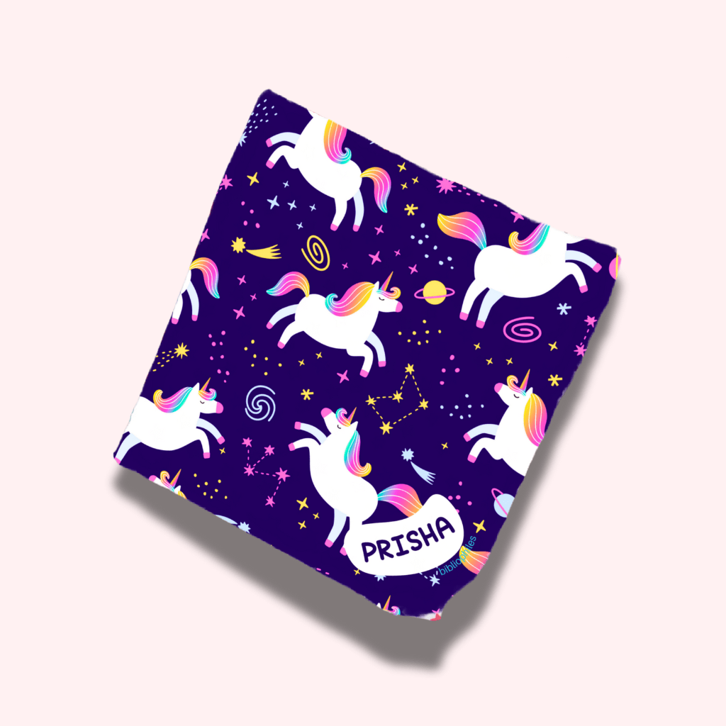 Personalised Muslin Handkerchief Set - Mystical (Pack of 6) with Name Labels - Zootii