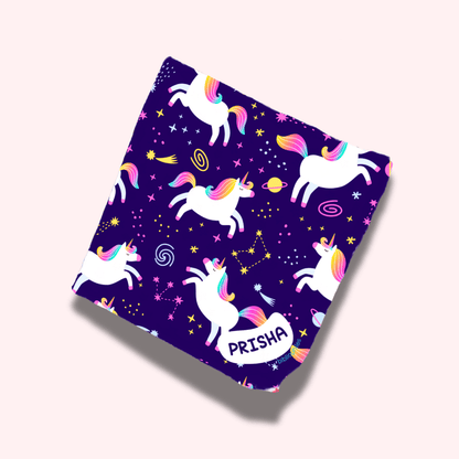 Personalised Muslin Handkerchief Set - Mystical (Pack of 6) with Name Labels - Zootii
