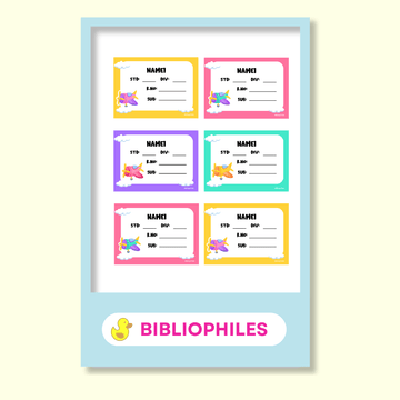 Planes Book Labels | Personalised Planes Labels - Zootii