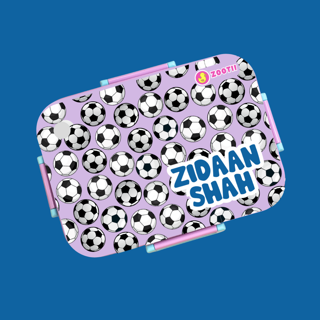 Premium Bento Lunch Box - Football Purple - Zootii