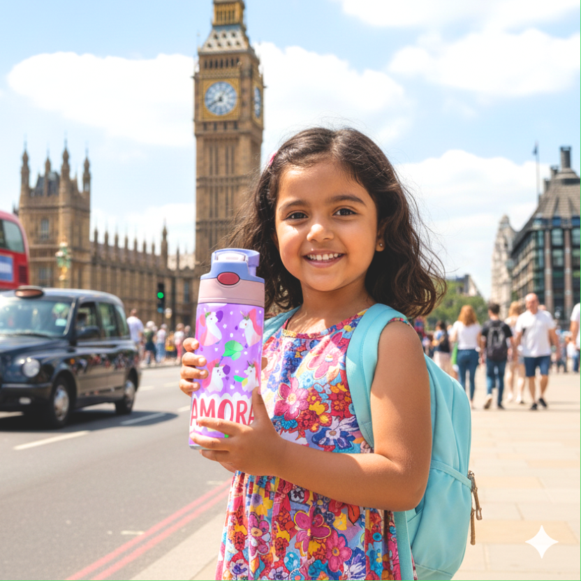 Premium Bento Lunch Box & Water Bottle - Unicorn - Zootii