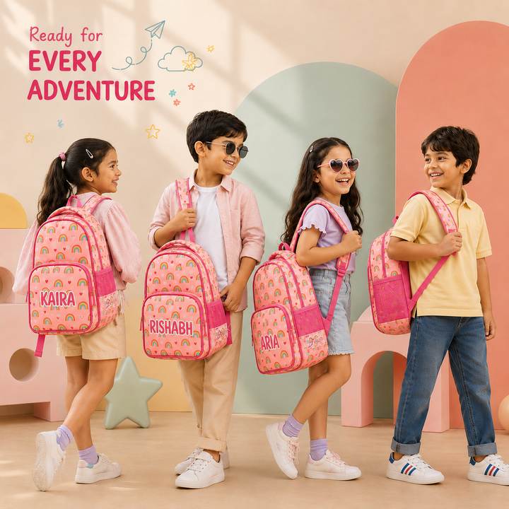 Zootii Smart Kids School Bag - Rainbow