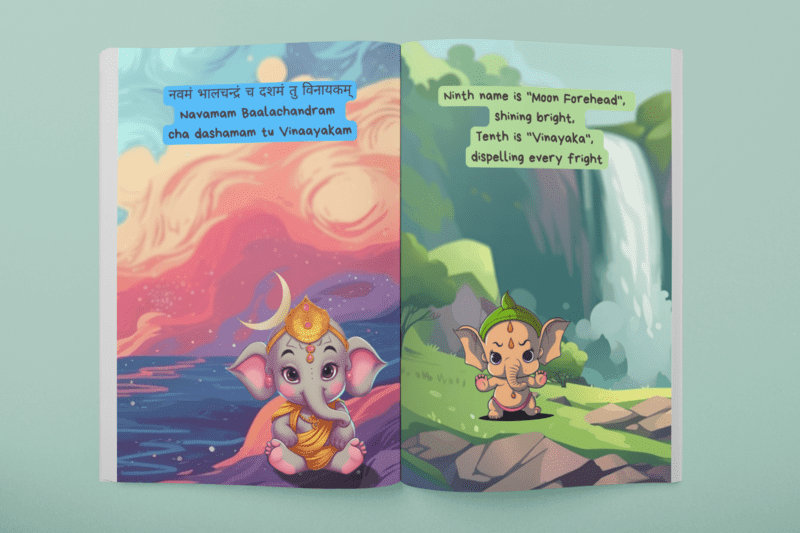 Shlokas Made Easy - 5 Books Bundle Hanuman | Ganesha | Krishna | Vishnu | Durga (Paperback) - Zootii