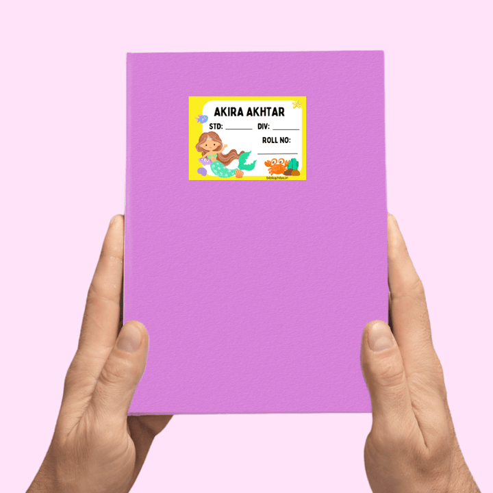 Starting the School Combo - Mermaid (Transparent Label Bag Tag Cloth Labels Book Labels) - Zootii