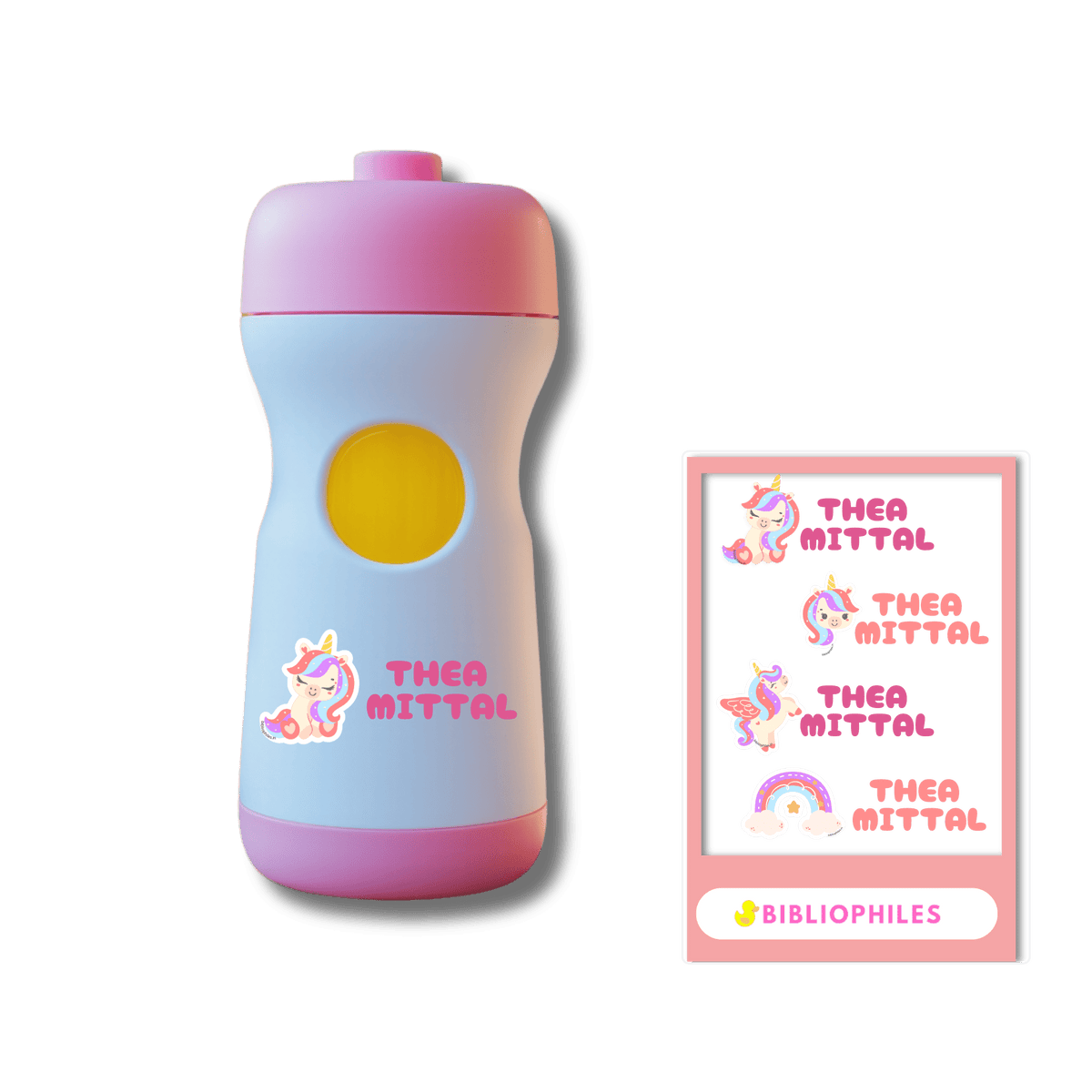 Transparent Labels - Baby Unicorn (Personalised) - Zootii