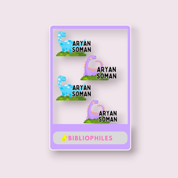 Transparent Labels - Dino (Personalised) - Zootii