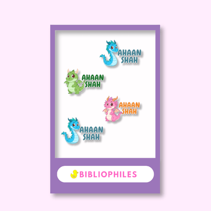 Transparent Labels - Dragon (Personalised) - Zootii