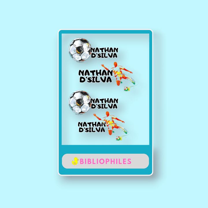Transparent Labels - Football (Personalised) - Zootii
