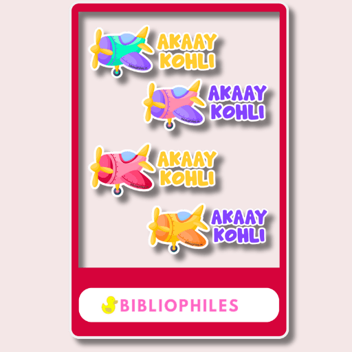 Transparent Labels - Planes (Personalised) - Zootii