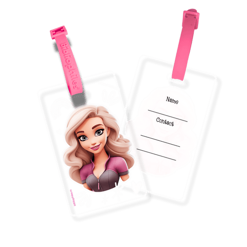 Writable Bag Tags - Cute Girl  ( Pack of 2)