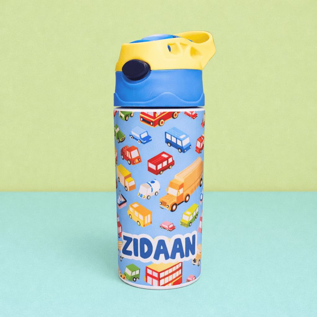 Zootii Personalised Water Bottle (Vehicles) - Zootii